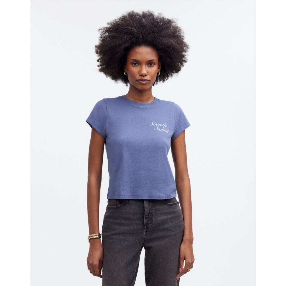 Madewell Day In The Sun Graphic Cotton Tshirt US Women's XS New